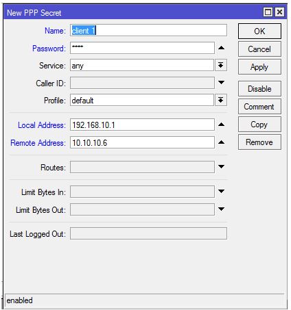 Tutorial Step by step dalam mensetting VPN PTPP di Mikrotik new ppp