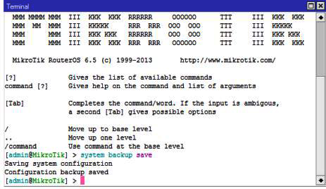 Backup Konfigurasi pada Mikrotik selesai
